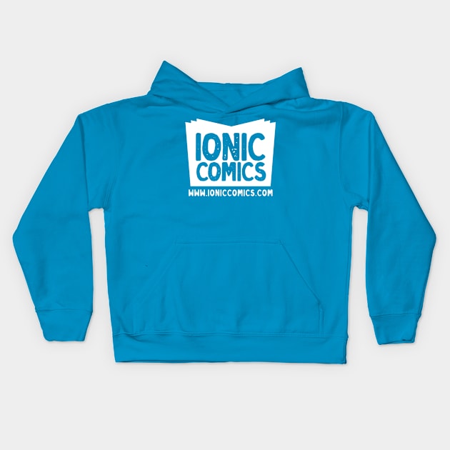 Ionic Comics Logo Kids Hoodie by AnnieErskine